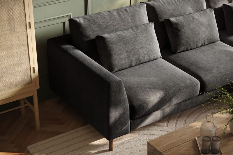 Florenz 3-personers Sofa med Divan Højre - Grå - Møbler - Sofaer - Sofa med chaiselong