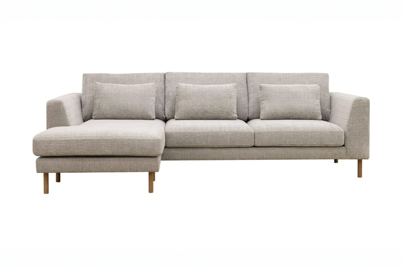 Florenz 3-personers Sofa med Divan Venstre - Grå/Beige - Møbler - Sofaer - Sofa med chaiselong