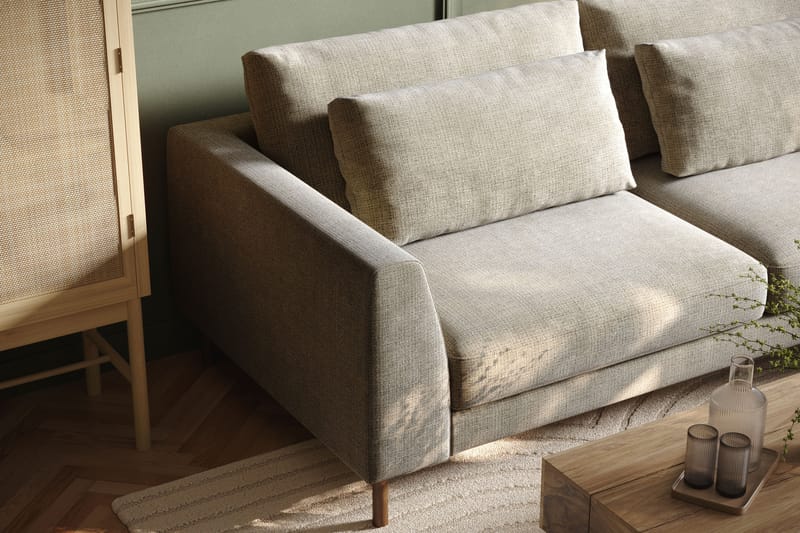 Florenz 3-personers Sofa med Chaiselong Højre - Grå/Beige - Møbler - Sofaer - Sofa med chaiselong