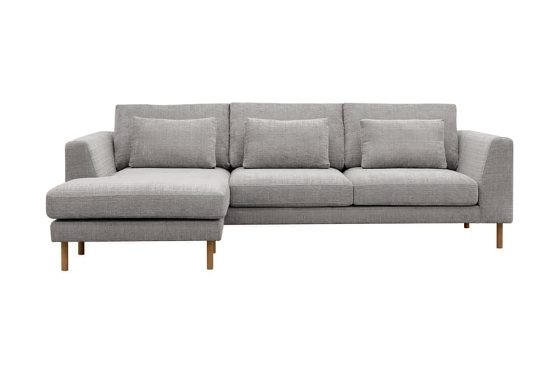 Florenz 3-personers Sofa med Divan Venstre - Lysegrå - Møbler - Sofaer - Sofa med chaiselong