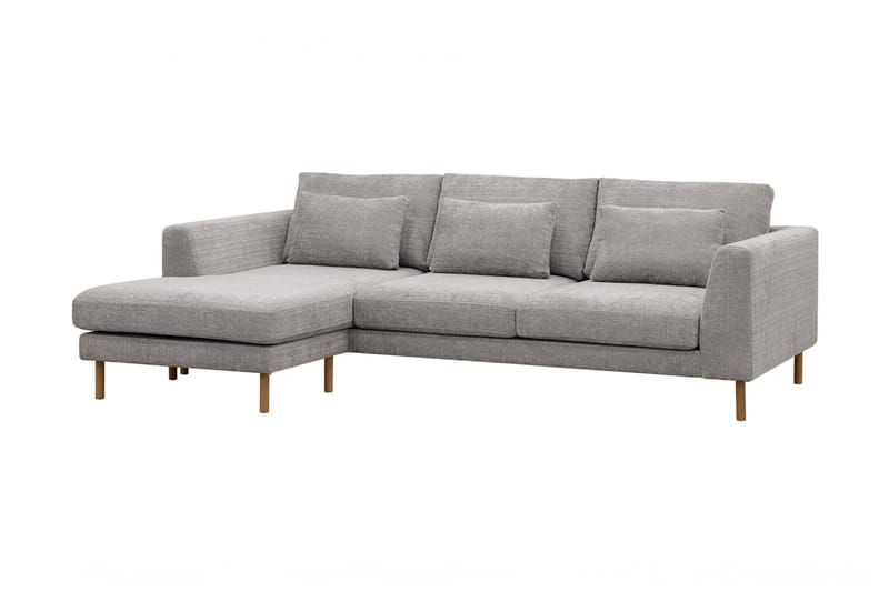 Florenz 3-personers Sofa med Divan Venstre - Lysegrå - Møbler - Sofaer - Sofa med chaiselong