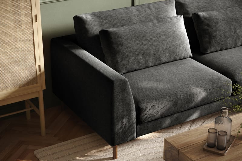 Florenz 3-personers Sofa med Chaiselong Højre - Grå - Møbler - Sofaer - Sofa med chaiselong