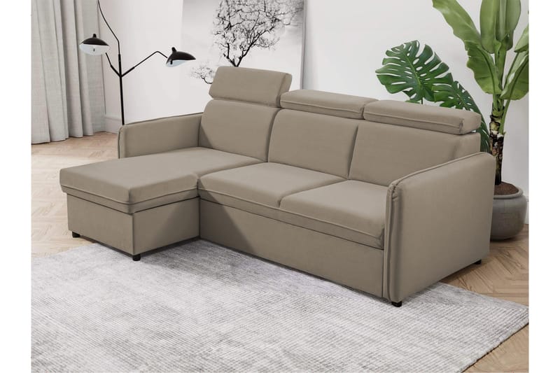 Fredrik Sofa med Divan 3-seter - Beige - Møbler - Sofaer - Sofa med chaiselong