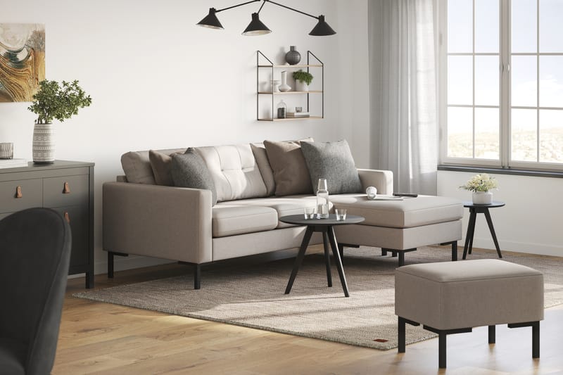 Frillestad 3-pers Divansofa Højre - Beige - Møbler - Sofaer - Sofa med chaiselong