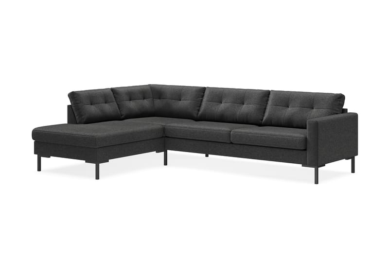 Frillestad 4-pers Sofa med Chaiselong Venstre - Mørkegrå - Møbler - Sofaer - Sofa med chaiselong