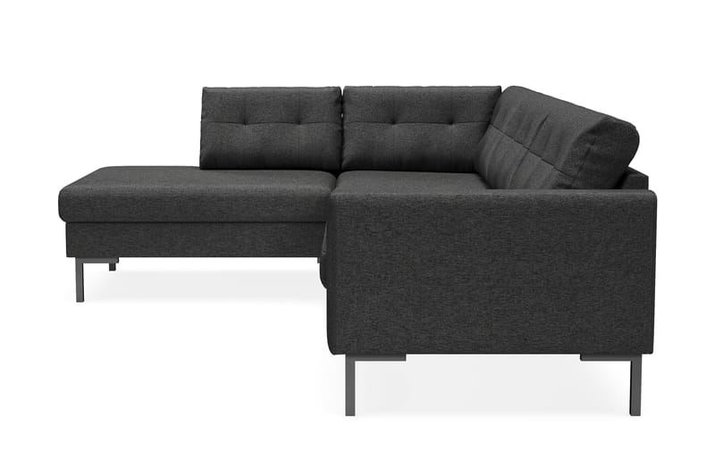 Frillestad 4-pers Sofa med Chaiselong Venstre - Mørkegrå - Møbler - Sofaer - Sofa med chaiselong