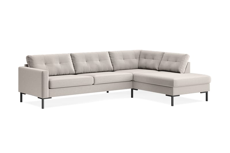 Frillestad 4-pers Sofa med Chaiselong Højre - Beige - Møbler - Sofaer - Sofa med chaiselong