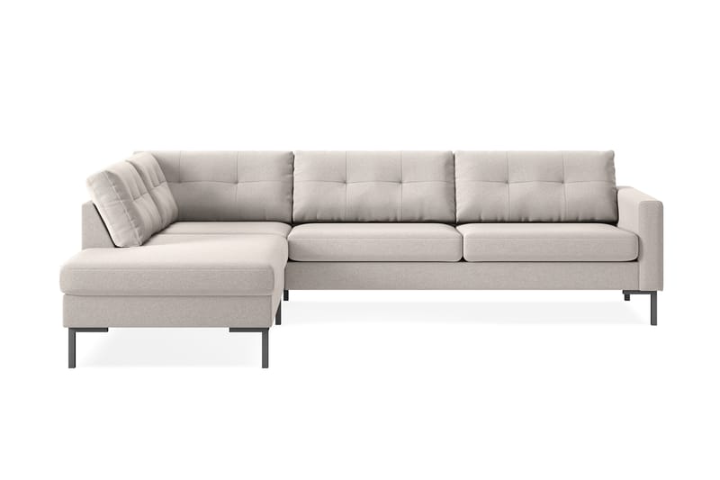 Frillestad 4-pers Sofa med Chaiselong Venstre - Beige - Sofa med chaiselong - 4 personers sofa med chaiselong