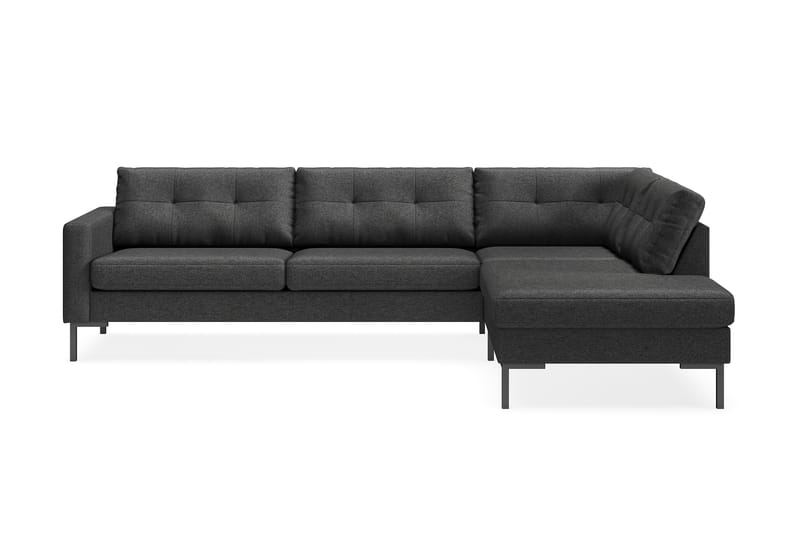 Frillestad 4-pers Sofa med Chaiselong Højre - Mørkegrå - Møbler - Sofaer - Sofa med chaiselong