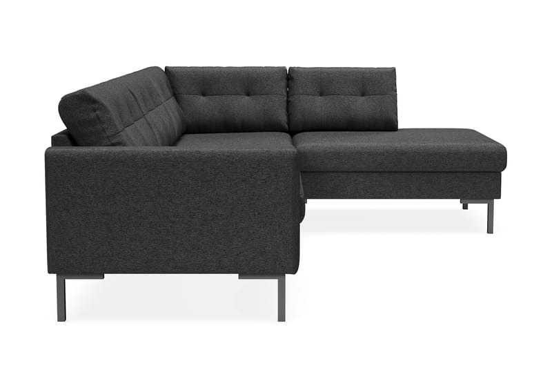 Frillestad 4-pers Sofa med Chaiselong Højre - Mørkegrå - Møbler - Sofaer - Sofa med chaiselong