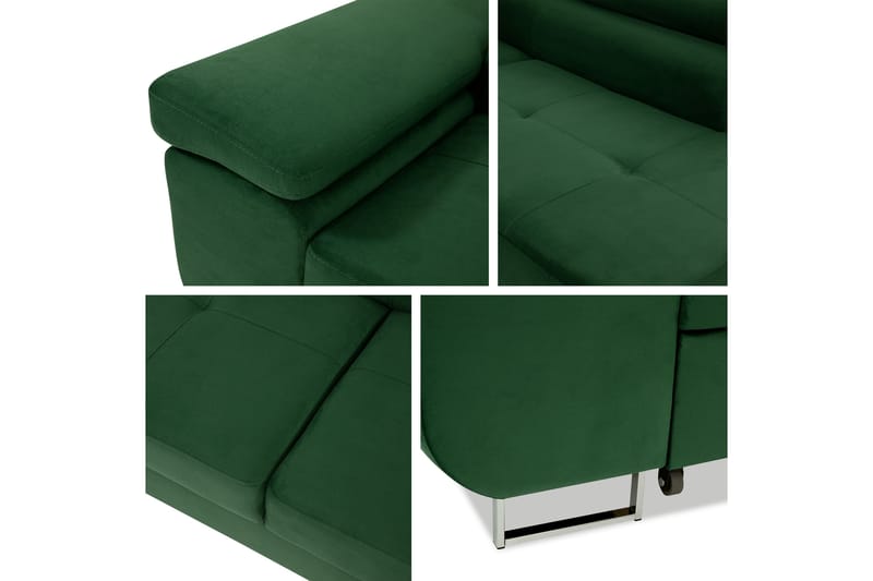 Gabina Sofa med Chaiselong 3-personers - Mørk grå - Møbler - Sofaer - Sofa med chaiselong