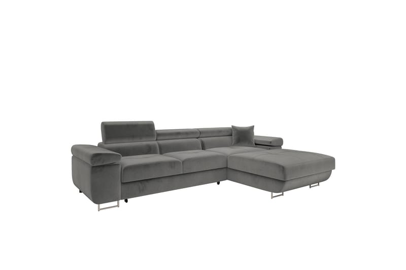 Gabina Sofa med Divan 3-personers - Grå - Møbler - Sofaer - Sofa med chaiselong