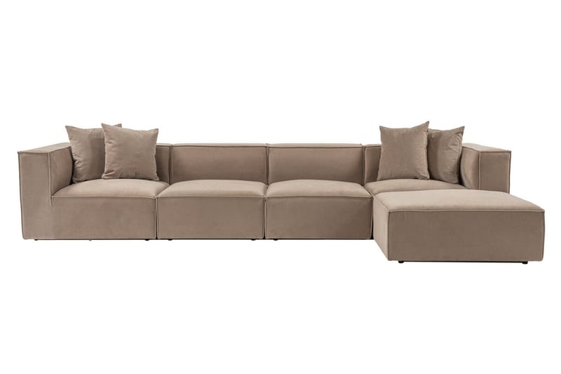 Gregor Sofa med Chaiselong 4-personers - Cappuccino - Møbler - Sofaer - Sofa med chaiselong