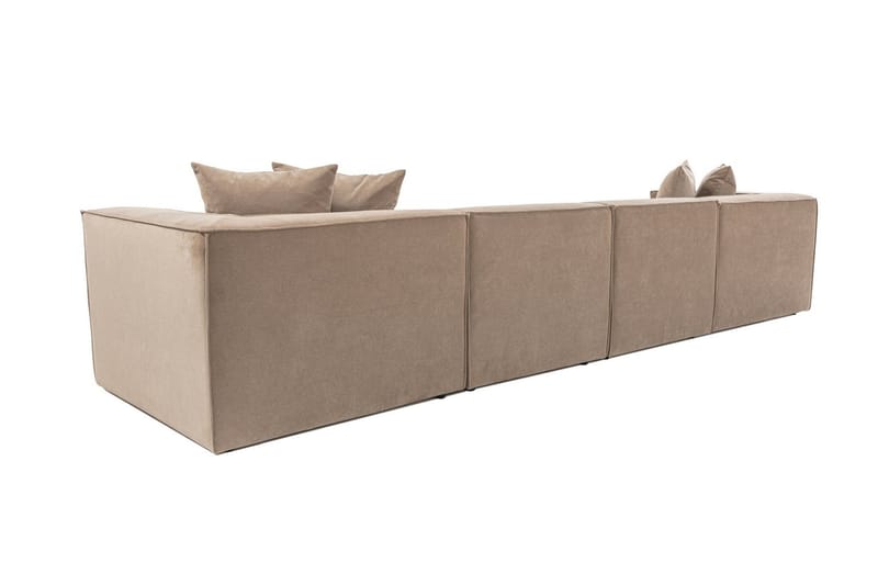 Gregor Sofa med Chaiselong 4-personers - Cappuccino - Møbler - Sofaer - Sofa med chaiselong