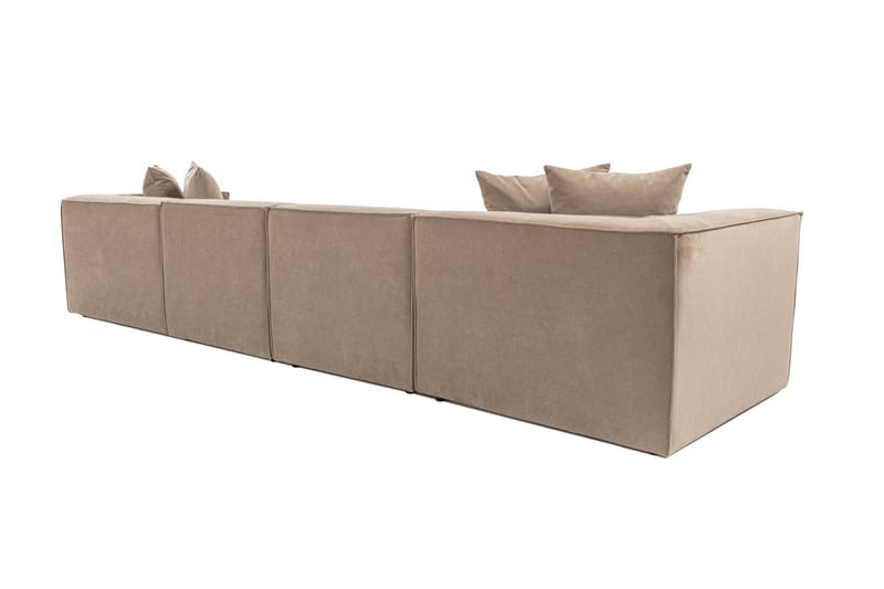 Gregor Sofa med Chaiselong 4-personers - Cappuccino - Møbler - Sofaer - Sofa med chaiselong