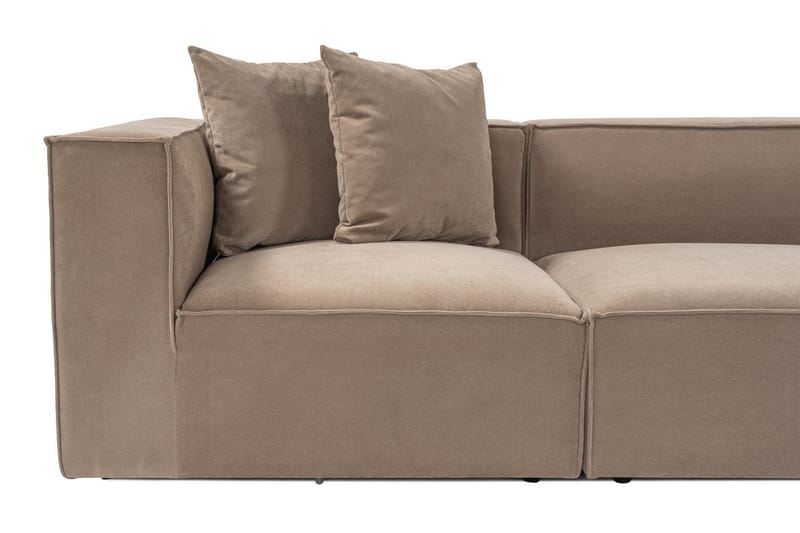 Gregor Sofa med Chaiselong 4-personers - Cappuccino - Møbler - Sofaer - Sofa med chaiselong