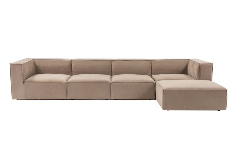 Gregor Sofa med Chaiselong 4-personers - Cappuccino - Møbler - Sofaer - Sofa med chaiselong