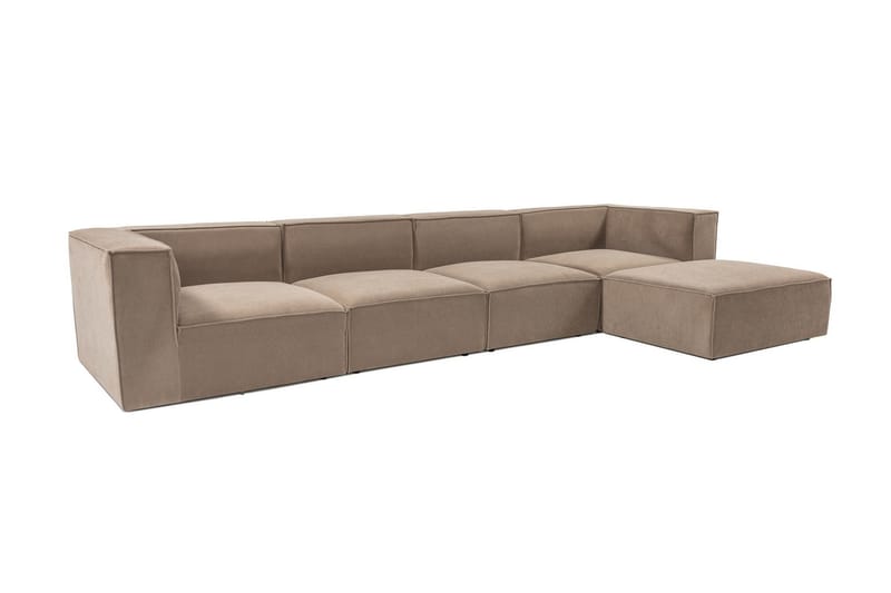 Gregor Sofa med Chaiselong 4-personers - Cappuccino - Møbler - Sofaer - Sofa med chaiselong