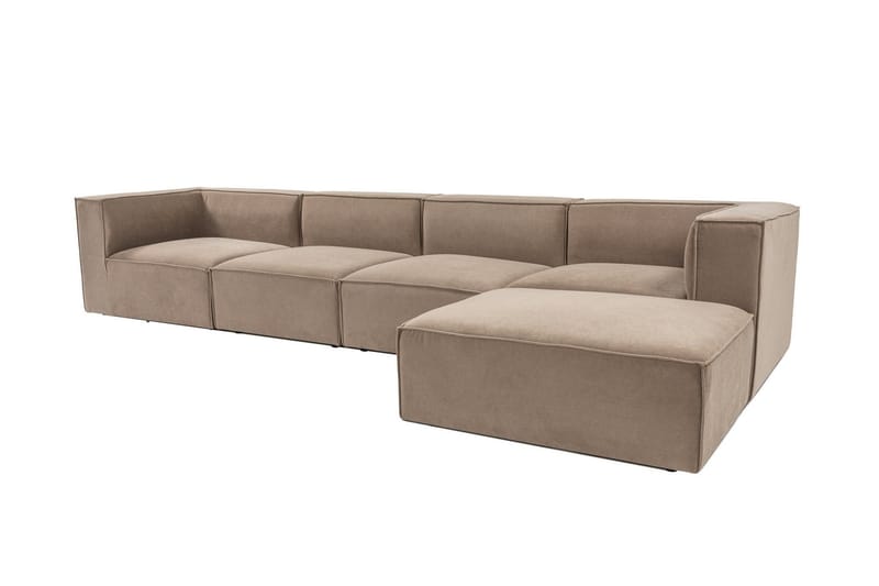 Gregor Sofa med Chaiselong 4-personers - Cappuccino - Møbler - Sofaer - Sofa med chaiselong