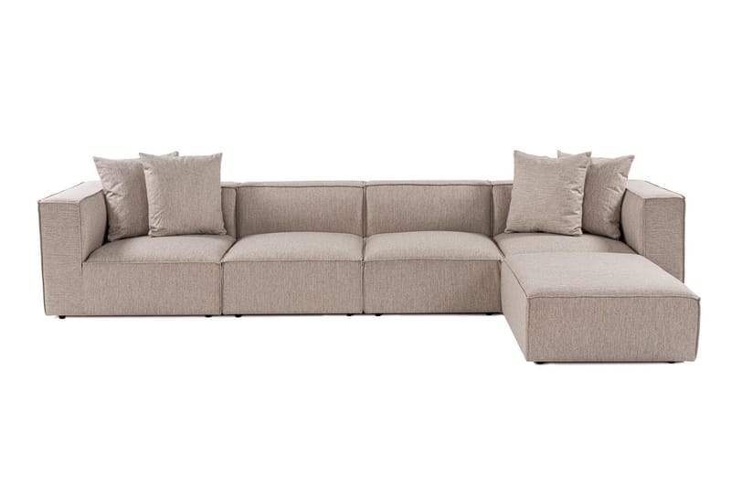 Gregor Sofa med Chaiselong 4-personers - Sand beige - Møbler - Sofaer - Sofa med chaiselong