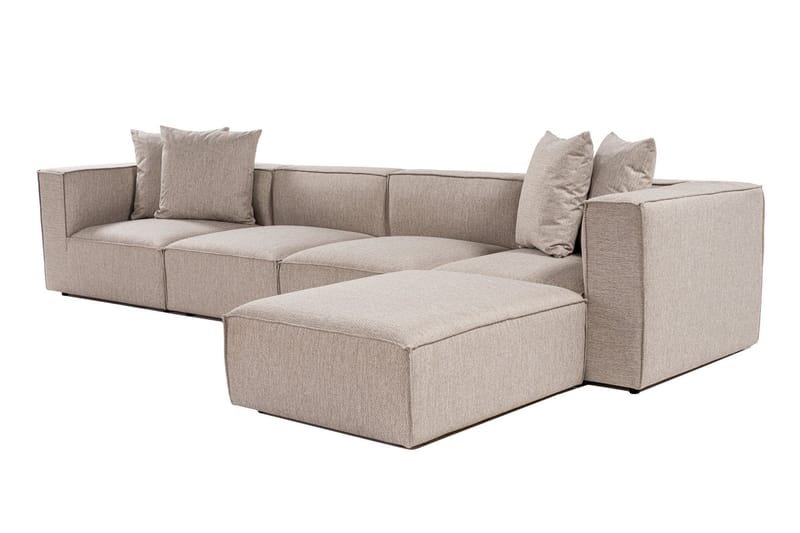 Gregor Sofa med Chaiselong 4-personers - Sand beige - Møbler - Sofaer - Sofa med chaiselong