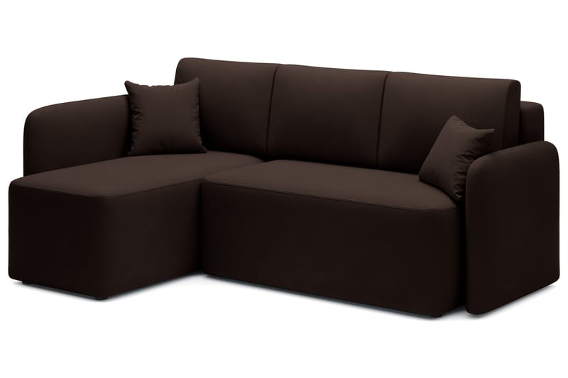 Hadson 3-personers Sofa med Chaiselong - Brun - Møbler - Sofaer - Sofa med chaiselong