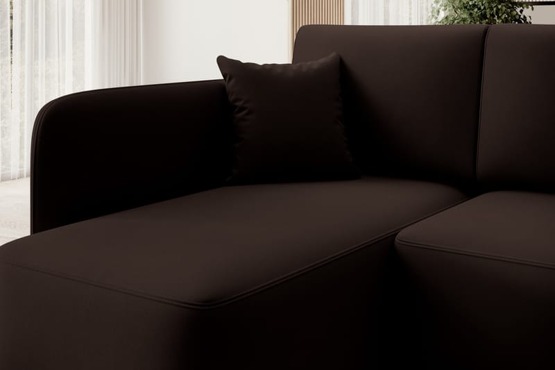 Hadson 3-personers Sofa med Chaiselong - Brun - Møbler - Sofaer - Sofa med chaiselong