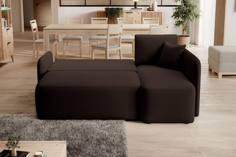 Hadson 3-personers Sofa med Divan - Brun - Møbler - Sofaer - Sofa med chaiselong