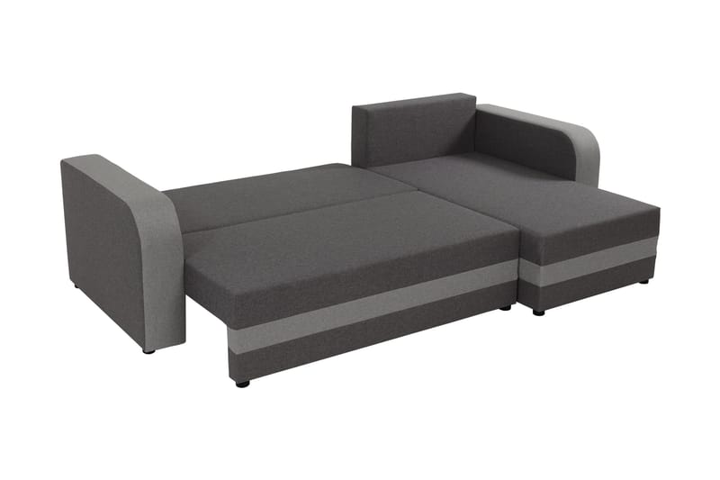 Hewlet Sofa med Divan 3-personers - Beige/Mørk grå - Møbler - Sofaer - Sofa med chaiselong