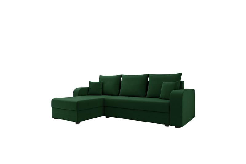 Hewlet Sofa med Divan 3-personers - Grøn - Møbler - Sofaer - Sofa med chaiselong