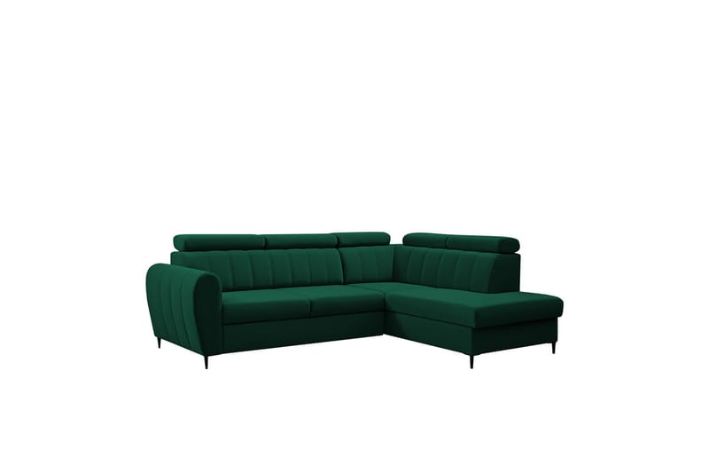 Hoffman Sofa med Chaiselong 3-personers - Grøn - Møbler - Sofaer - Sofa med chaiselong