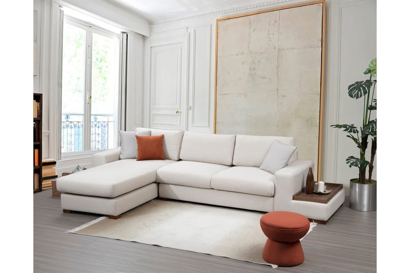 Huelva Chaiselongsofa - Beige - Møbler - Sofaer - Sofa med chaiselong