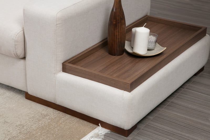 Huelva Chaiselongsofa - Beige - Møbler - Sofaer - Sofa med chaiselong