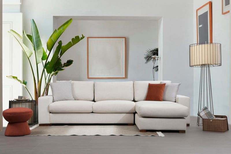 Huelva Chaiselongsofa - Beige - Møbler - Sofaer - Sofa med chaiselong