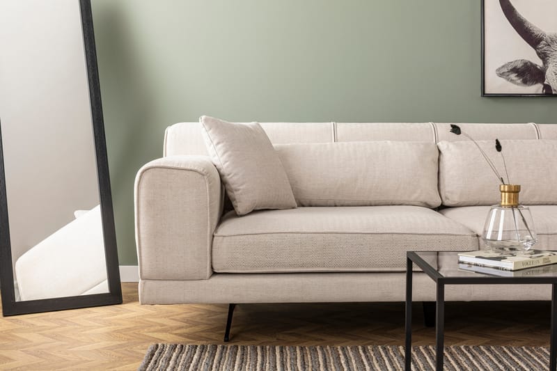 Jivago Chaiselongsofa Højre - Beige/Sort - Møbler - Sofaer - Sofa med chaiselong