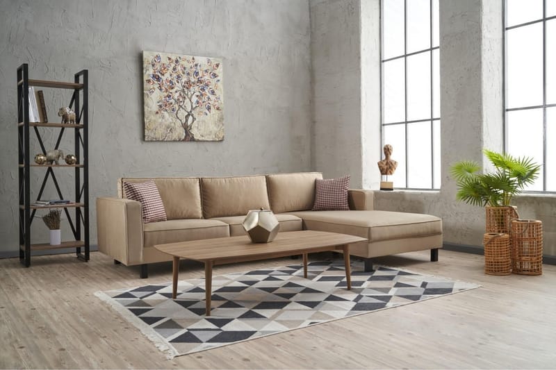 Kaletea Sofa m. Chaiselong 4-Pers. - Beige - Møbler - Sofaer - Sofa med chaiselong