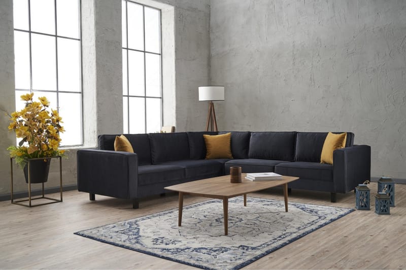 Kaletea Sofa m. Chaiselong 4-Pers. - Mørkegrå - Møbler - Sofaer - Sofa med chaiselong