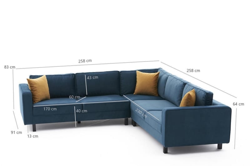 Kaletea Sofa m. Chaiselong 4-Pers. - Grøn - Møbler - Sofaer - Sofa med chaiselong