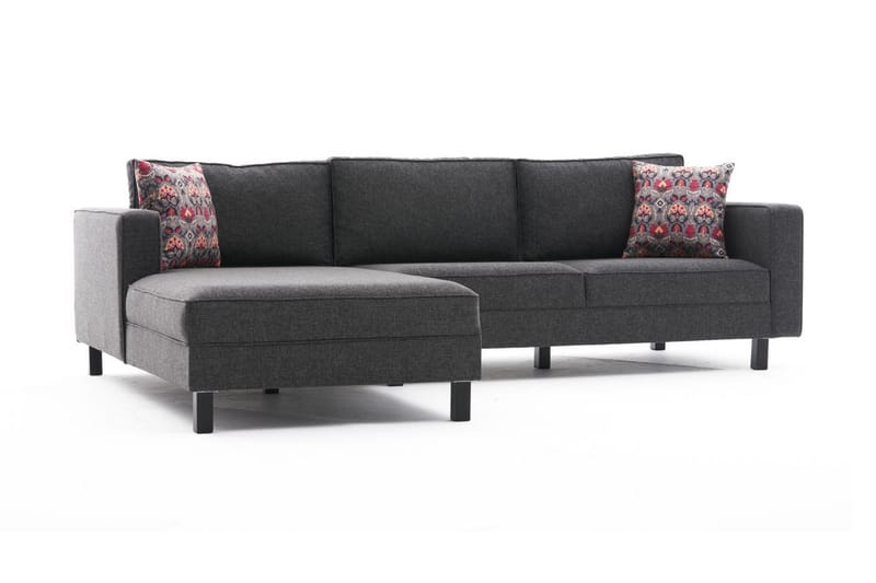 Kaletea Sofa m. Chaiselong 4-Pers. - Antracit - Møbler - Sofaer - Sofa med chaiselong