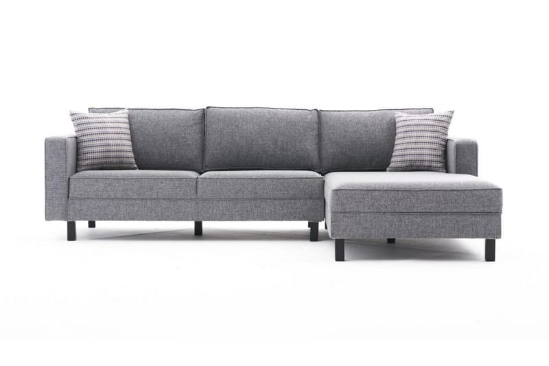 Kaletea Sofa m. Chaiselong 4-Pers. - Grå - Møbler - Sofaer - Sofa med chaiselong