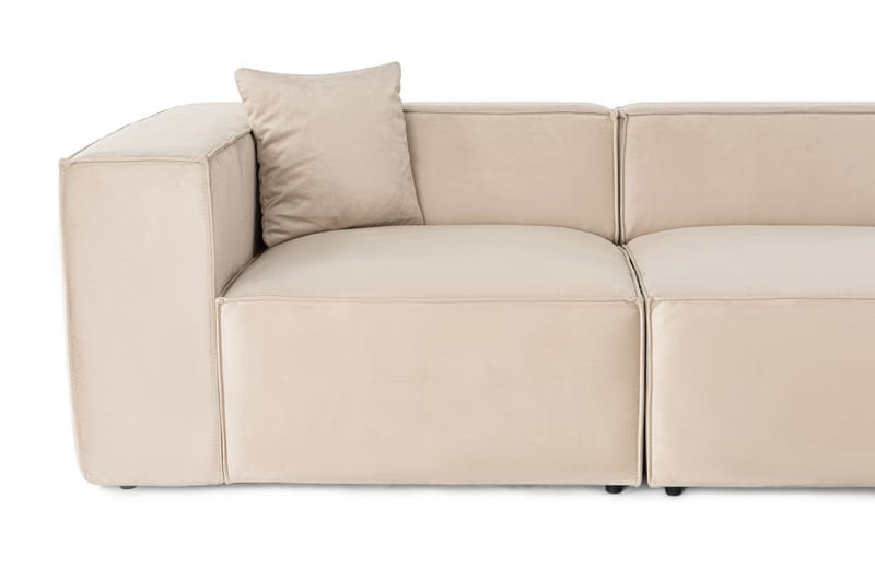 Kaolins Sofa med Chaiselong 3-personers - Creme - Møbler - Sofaer - Sofa med chaiselong