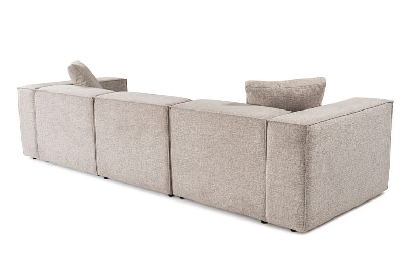 Kaolins Sofa med Chaiselong 3-personers - Mokka - Møbler - Sofaer - Sofa med chaiselong