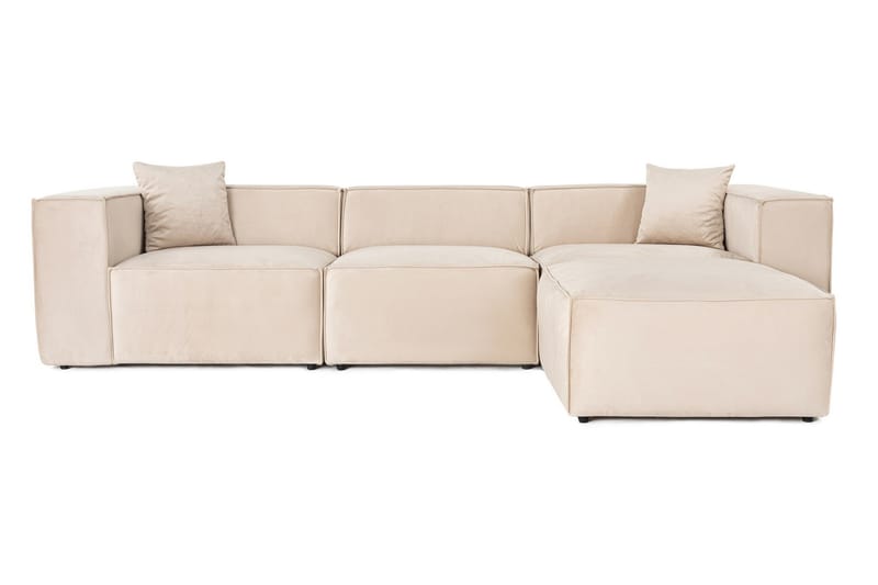 Kaolins Sofa med Chaiselong 3-personers - Creme - Møbler - Sofaer - Sofa med chaiselong