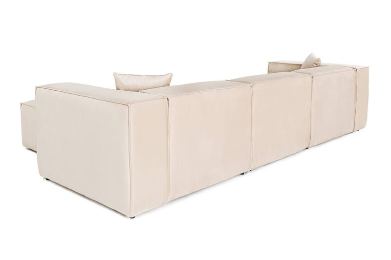 Kaolins Sofa med Chaiselong 3-personers - Creme - Møbler - Sofaer - Sofa med chaiselong