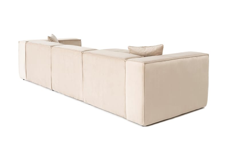 Kaolins Sofa med Chaiselong 3-personers - Creme - Møbler - Sofaer - Sofa med chaiselong