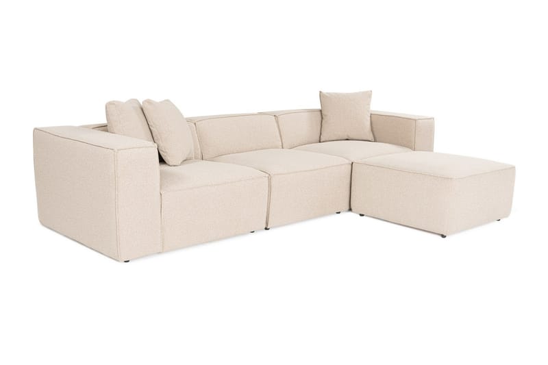 Kaolins Sofa med Chaiselong 3-personers - Fersken - Møbler - Sofaer - Sofa med chaiselong