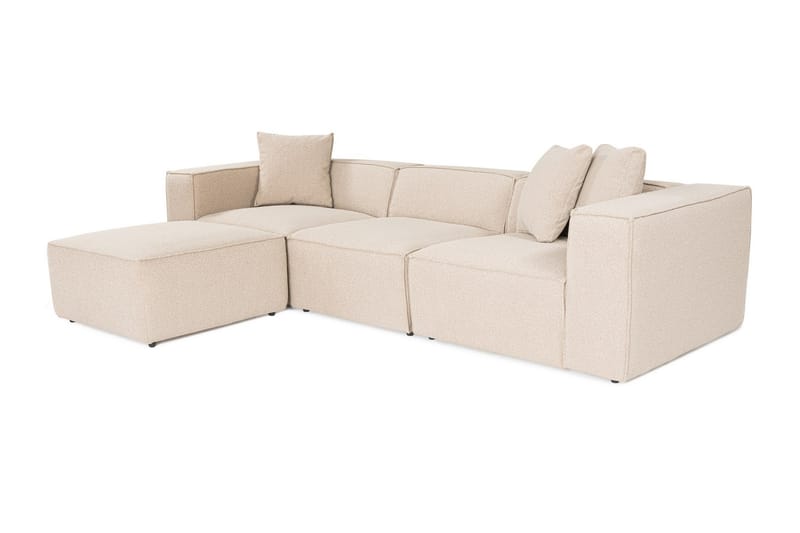 Kaolins Sofa med Chaiselong 3-personers - Fersken - Møbler - Sofaer - Sofa med chaiselong