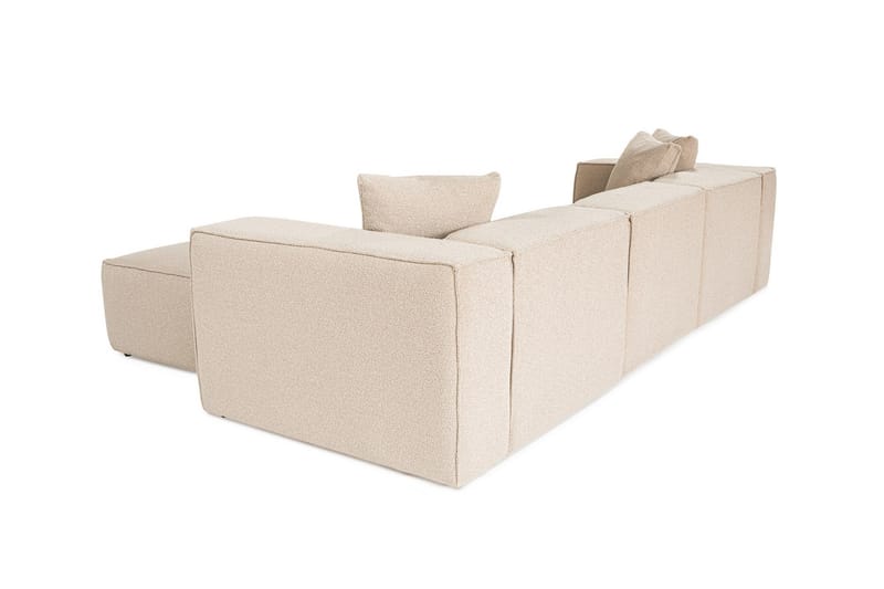 Kaolins Sofa med Chaiselong 3-personers - Fersken - Møbler - Sofaer - Sofa med chaiselong