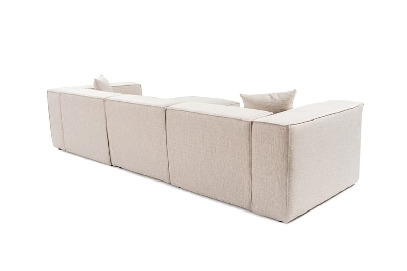 Kaolins Sofa med Chaiselong 3-personers - Lys brun - Møbler - Sofaer - Sofa med chaiselong