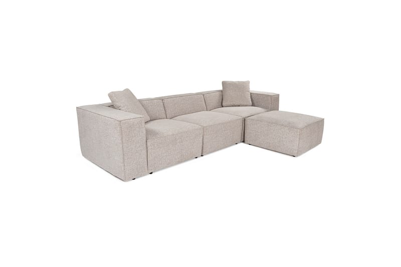 Kaolins Sofa med Chaiselong 3-personers - Mokka - Møbler - Sofaer - Sofa med chaiselong